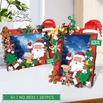 Wholesale Christmas Photo Frame Building Blocks, DIY Santa Claus Craft Kit for Kids, Holiday Decor Bricks Supplier