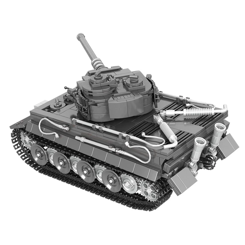 Wholesale WW2 German Tiger Tank Building Blocks Collectible Military Model Kit for Adults OEM Bricks Toy Factory (858 pcs)