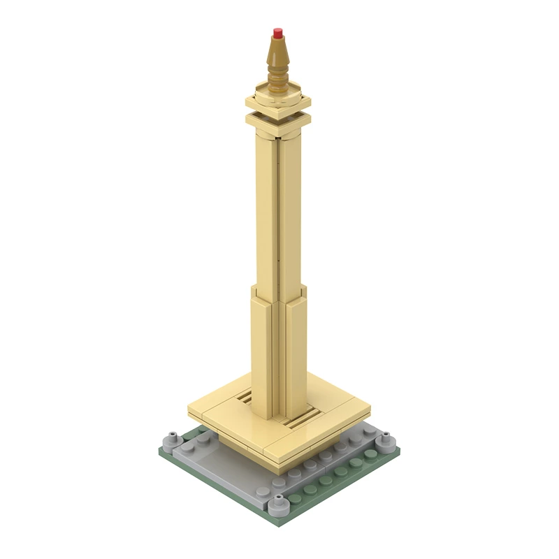 Custom Monas National Monument Building Blocks OEM Jakarta Landmark Model Kit Factory Indonesia Souvenir Gift