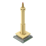 Custom Monas National Monument Building Blocks OEM Jakarta Landmark Model Kit Factory Indonesia Souvenir Gift