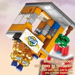 Customized Coffee Fast Food Building Block Sets Street View City Toy