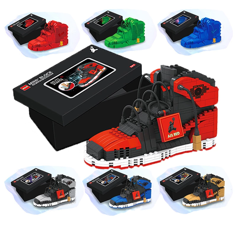 Plastic Mini Blocks Sneaker Shoe Model – Creative Display Toy for Custom Branding with Full OEM/ODM Design Service