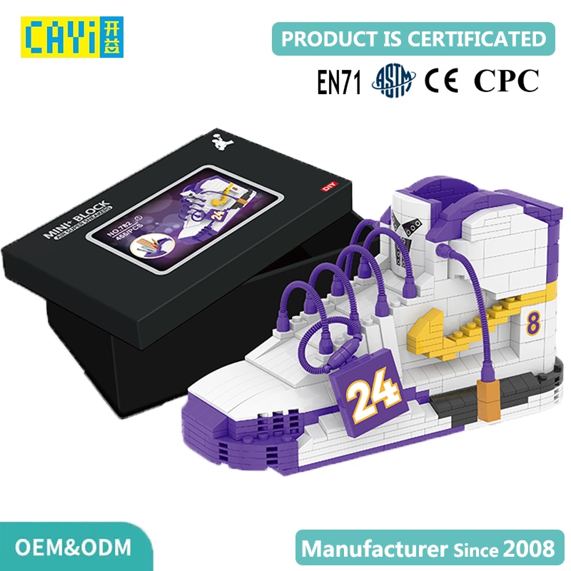 Plastic Mini Blocks Sneaker Shoe Model – Creative Display Toy for Custom Branding with Full OEM/ODM Design Service