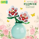 Wholesale Building Block Flower Collection with Vases, Bulk DIY Botanical Bricks for Home Decor & Gifts, OEM Supplier