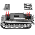 Wholesale WW2 German Tiger Tank Building Blocks Collectible Military Model Kit for Adults OEM Bricks Toy Factory (858 pcs)