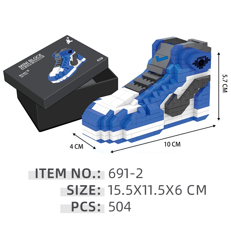 Mini Building Blocks Shoe Craft Decoration Set DIY Shoes Building Bricks