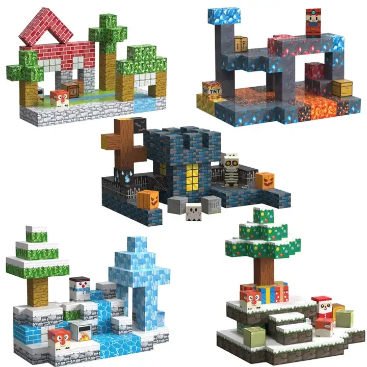 Wholesale My World Building Blocks Bulk Moc Square Building Set OEM Creative Scene Creator Bricks Factory
