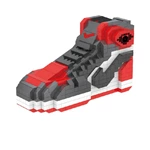 Plastic High-Top Sneaker Building Blocks – Collectible Shoe Model Kit for Display & Gift, Bulk Orders Welcome