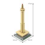 Custom Monas National Monument Building Blocks OEM Jakarta Landmark Model Kit Factory Indonesia Souvenir Gift