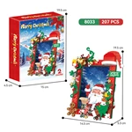 Wholesale Christmas Photo Frame Building Blocks, DIY Santa Claus Craft Kit for Kids, Holiday Decor Bricks Supplier