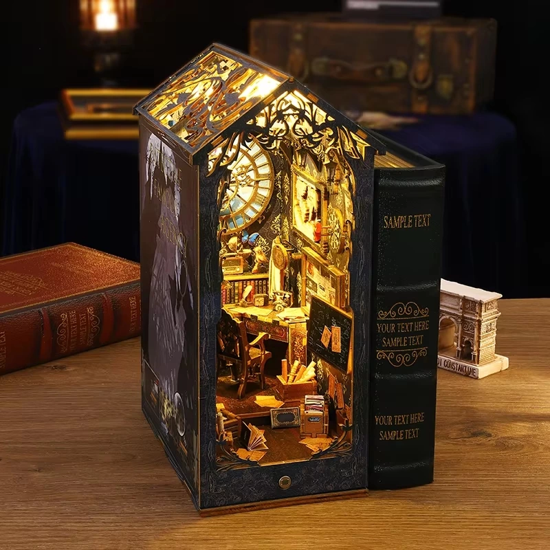 10.7-Inch Wooden DIY Book Nook Kit for Hobby & Gift Markets with Full OEM/ODM Custom Theme Service