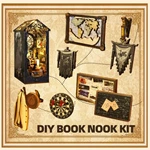 10.7-Inch Wooden DIY Book Nook Kit for Hobby & Gift Markets with Full OEM/ODM Custom Theme Service