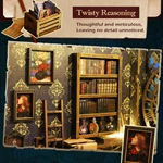 10.7-Inch Wooden DIY Book Nook Kit for Hobby & Gift Markets with Full OEM/ODM Custom Theme Service
