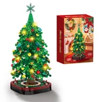Christmas Tree Toys Building Block Sets With Led Light For Wholesale With Best Factory Price & Reliable Supply