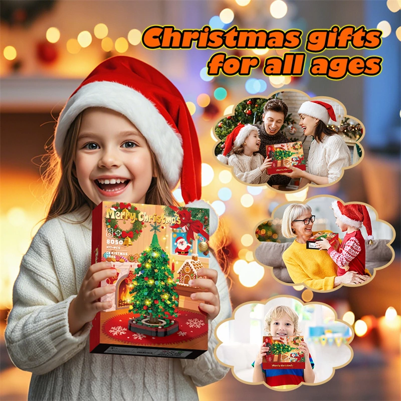 Christmas Tree Toys Building Block Sets With Led Light For Wholesale With Best Factory Price & Reliable Supply