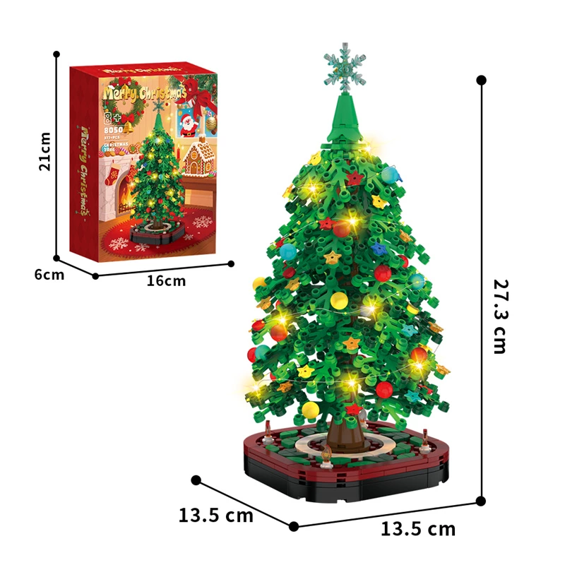 Christmas Tree Toys Building Block Sets With Led Light For Wholesale With Best Factory Price & Reliable Supply