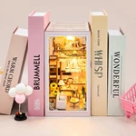 11-Inch Wooden DIY Miniature Pink Loft House Book Nook Kit for Hobby & Gift Markets with Full OEM/ODM Customization Service