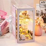 11-Inch Wooden DIY Miniature Pink Loft House Book Nook Kit for Hobby & Gift Markets with Full OEM/ODM Customization Service
