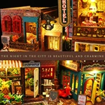 12-Inch Wooden Vintage DIY Book Nook House for Collectible & Hobby Markets with Full OEM/ODM Custom Scene Development