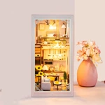 11-Inch Wooden DIY Miniature Pink Loft House Book Nook Kit for Hobby & Gift Markets with Full OEM/ODM Customization Service