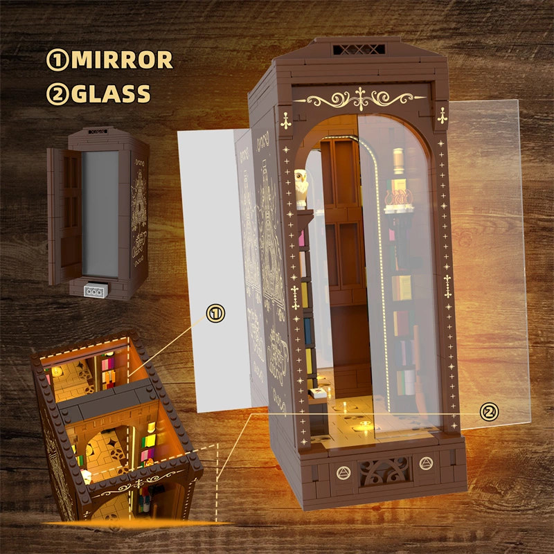 Light-up Infinity Mirror Fantasy Book Nook Building Kit With Full Oem/odm Service
