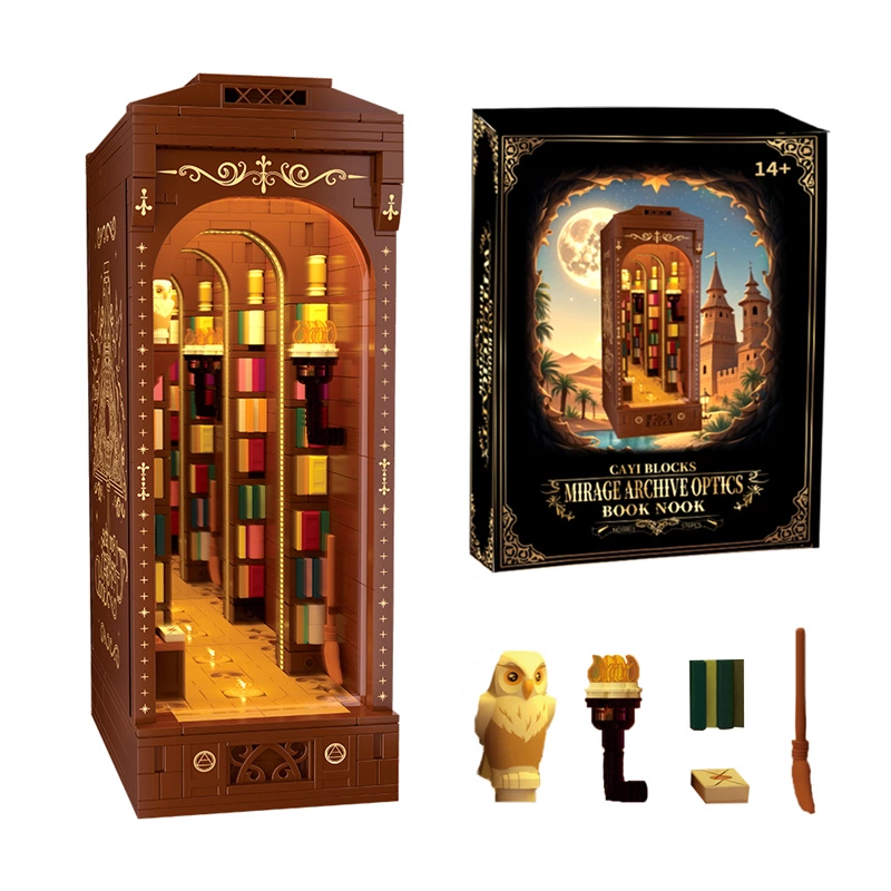 Light-up Infinity Mirror Fantasy Book Nook Building Kit With Full Oem/odm Service