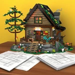 Light-up Modular Log Cabin Building Block Set For Hobby & Retail Markets With Full Oem/odm Architectural Design Service