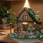 Light-up Modular Log Cabin Building Block Set For Hobby & Retail Markets With Full Oem/odm Architectural Design Service