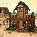 CAYI Western Tavern Lighting Custom ABS Plastic Building Block Toys With Full Oem/odm Thematic Design Service