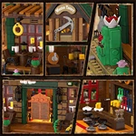 CAYI Western Tavern Lighting Custom ABS Plastic Building Block Toys With Full Oem/odm Thematic Design Service