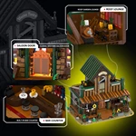 CAYI Western Tavern Lighting Custom ABS Plastic Building Block Toys With Full Oem/odm Thematic Design Service
