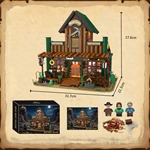 CAYI Western Tavern Lighting Custom ABS Plastic Building Block Toys With Full Oem/odm Thematic Design Service