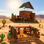 CAYI Western Tavern Lighting Custom ABS Plastic Building Block Toys With Full Oem/odm Thematic Design Service