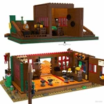 CAYI Western Tavern Lighting Custom ABS Plastic Building Block Toys With Full Oem/odm Thematic Design Service