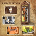 Wholesale Custom Light-up Dual-mode Magic Alley Building Brick Book Nook With Full OEM/ODM Service