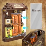 Wholesale Custom Light-up Dual-mode Magic Alley Building Brick Book Nook With Full OEM/ODM Service