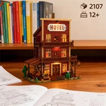 CAYI Old Western Hotel Assembly Building Brick Toys with with Full OEM/ODM Service