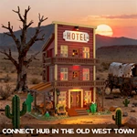 CAYI Old Western Hotel Assembly Building Brick Toys with with Full OEM/ODM Service