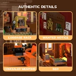 CAYI Old Western Hotel Assembly Building Brick Toys with with Full OEM/ODM Service