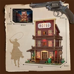 CAYI Old Western Hotel Assembly Building Brick Toys with with Full OEM/ODM Service