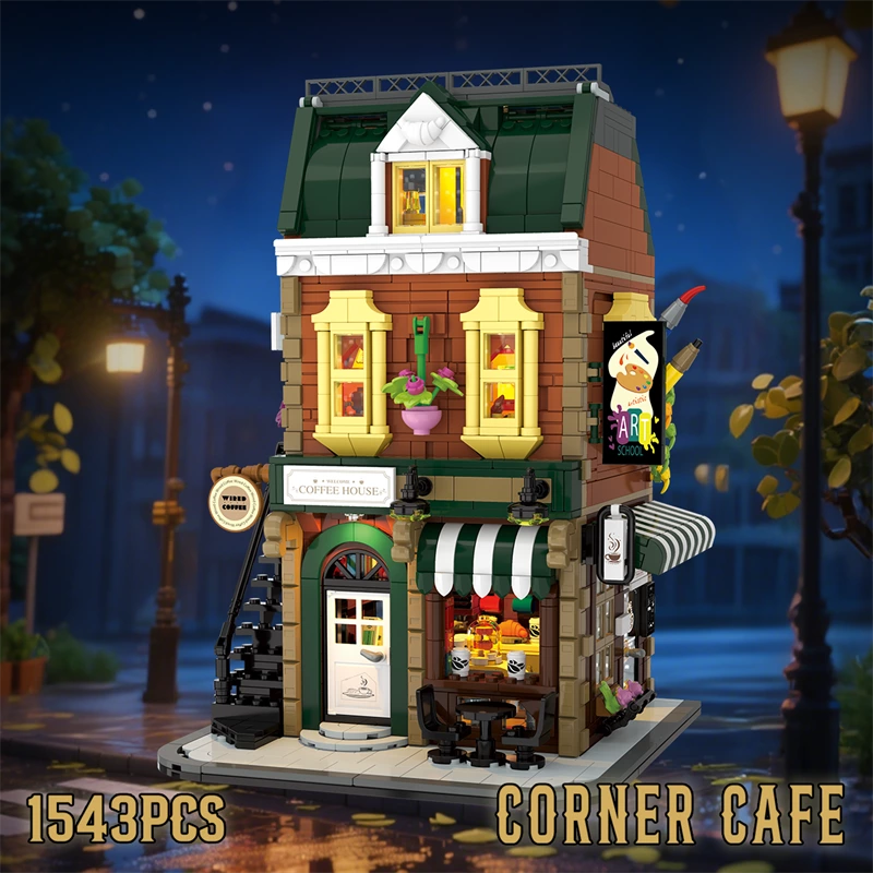 Modular Corner Cafe Building Block Set With Full Oem/odm Service