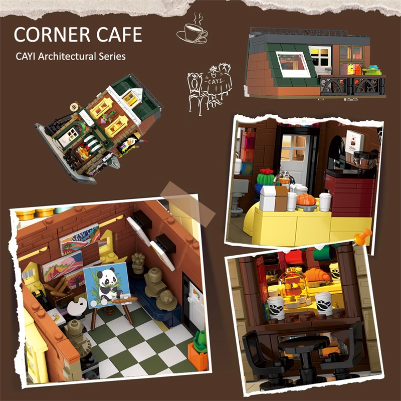 Modular Corner Cafe Building Block Set With Full Oem/odm Service