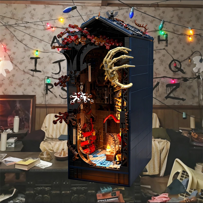 1206-Piece Light-Up Strange Things Horror Book Nook for Sci-Fi Collectors & Hobby Retail with Full OEM/ODM Thematic Design Service